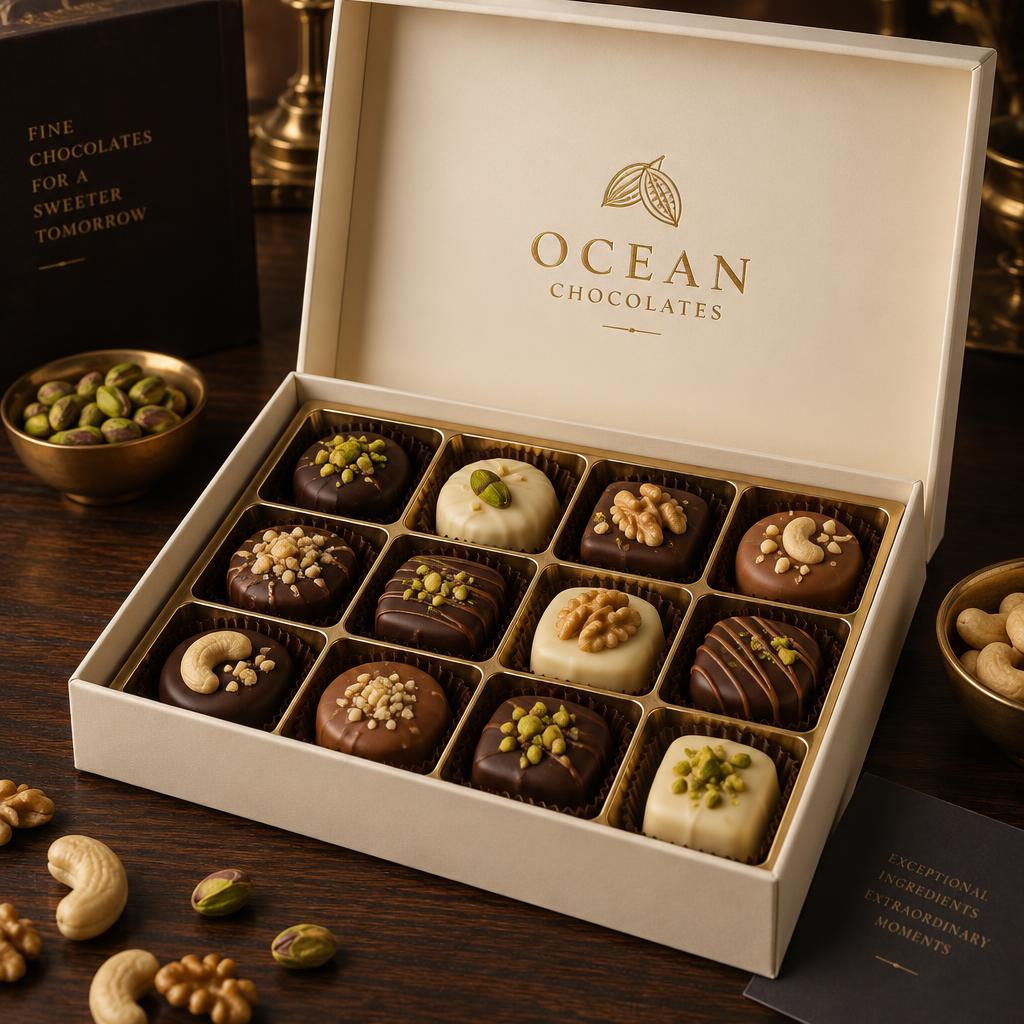 The Dry Fruit Edit — Ocean Chocolates gift box